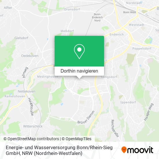 Energie- und Wasserversorgung Bonn / Rhein-Sieg GmbH Karte