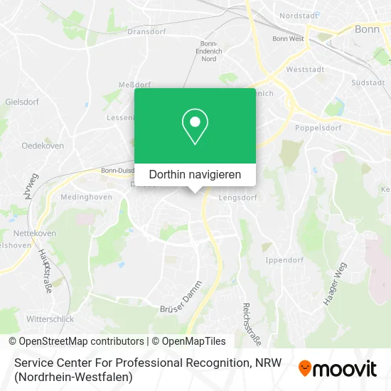 Service Center For Professional Recognition Karte