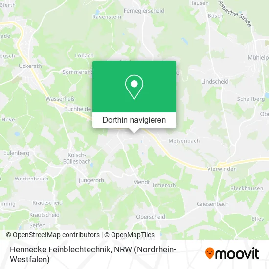 Hennecke Feinblechtechnik Karte