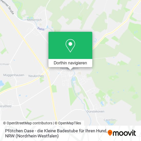 Pfötchen Oase - die Kleine Badestube für Ihren Hund Karte