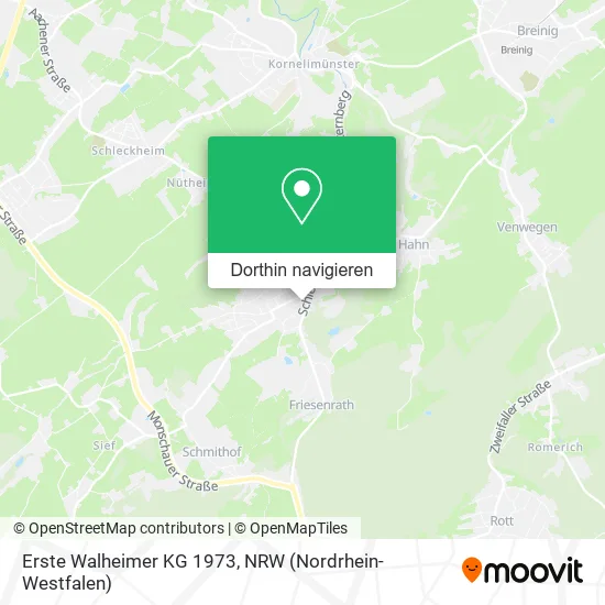 Erste Walheimer KG 1973 Karte