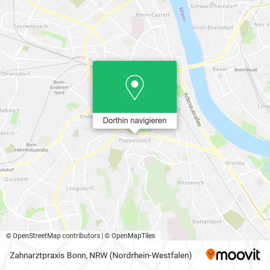 Zahnarztpraxis Bonn Karte