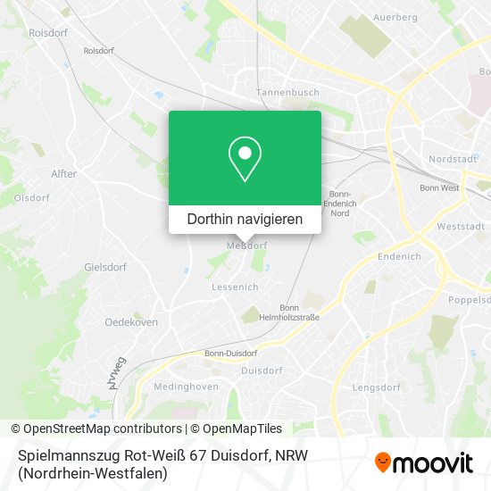 Spielmannszug Rot-Weiß 67 Duisdorf Karte