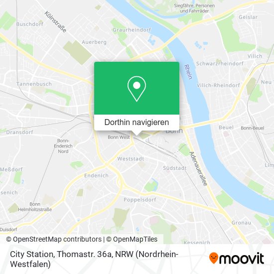 City Station, Thomastr. 36a Karte