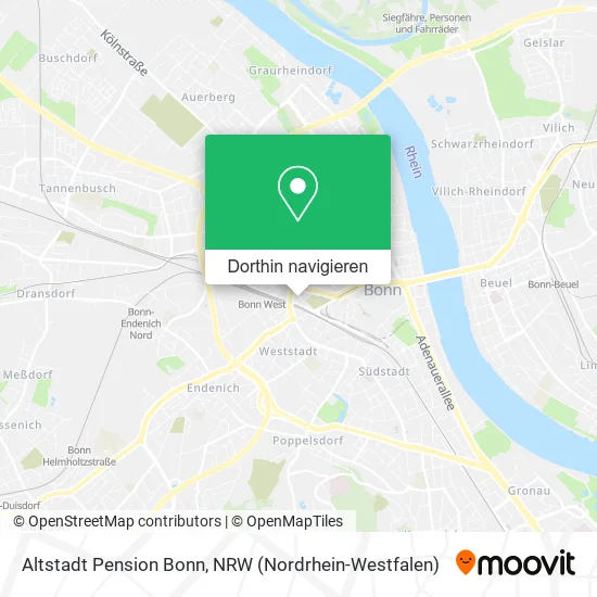 Altstadt Pension Bonn Karte