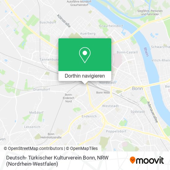 Deutsch- Türkischer Kulturverein Bonn Karte