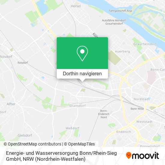 Energie- und Wasserversorgung Bonn / Rhein-Sieg GmbH Karte