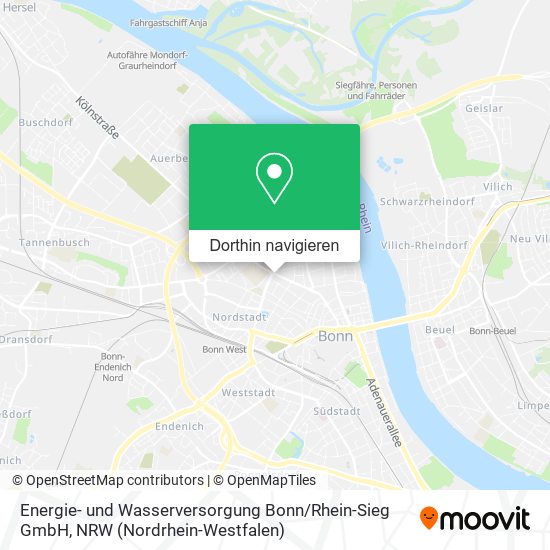 Energie- und Wasserversorgung Bonn / Rhein-Sieg GmbH Karte