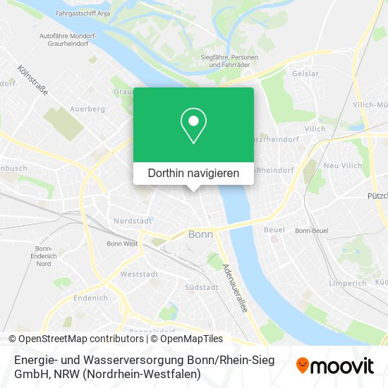 Energie- und Wasserversorgung Bonn / Rhein-Sieg GmbH Karte