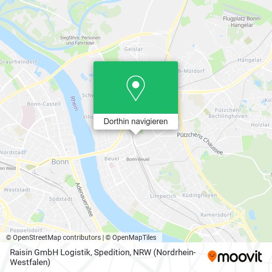 Raisin GmbH Logistik, Spedition Karte