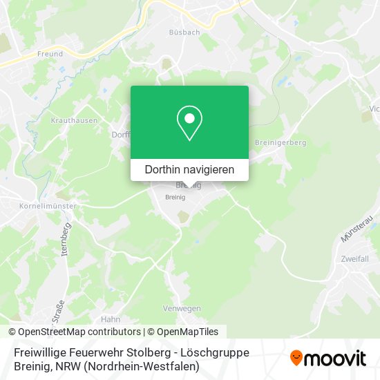 Freiwillige Feuerwehr Stolberg - Löschgruppe Breinig Karte