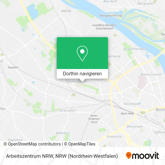 Arbeitszentrum NRW Karte