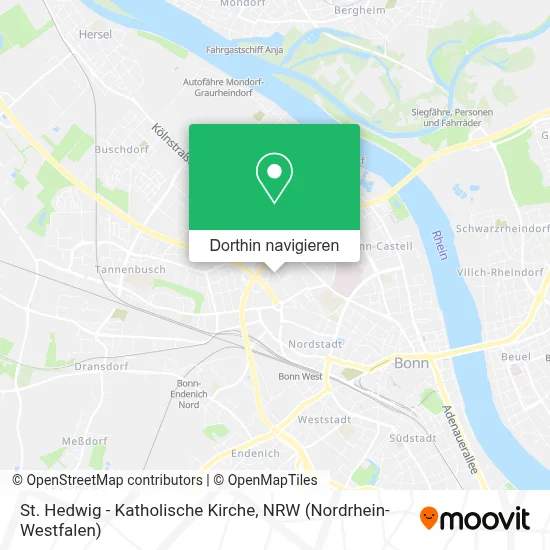 St. Hedwig - Katholische Kirche Karte