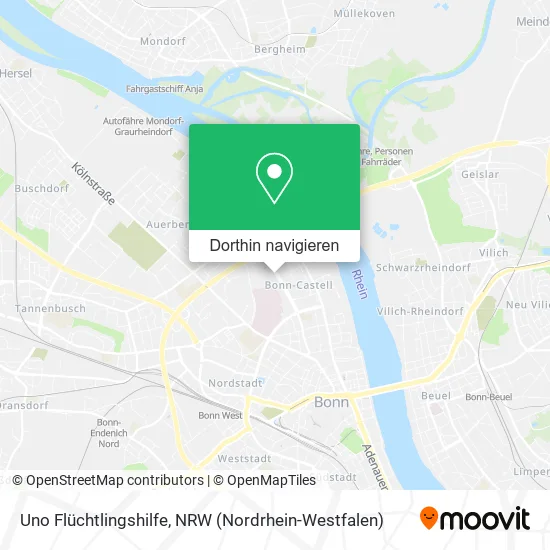 Uno Flüchtlingshilfe Karte