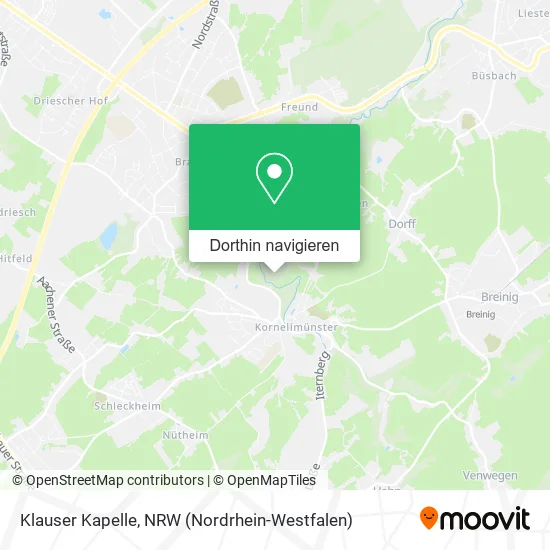 Klauser Kapelle Karte