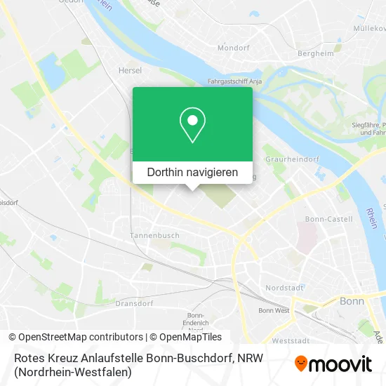 Rotes Kreuz Anlaufstelle Bonn-Buschdorf Karte