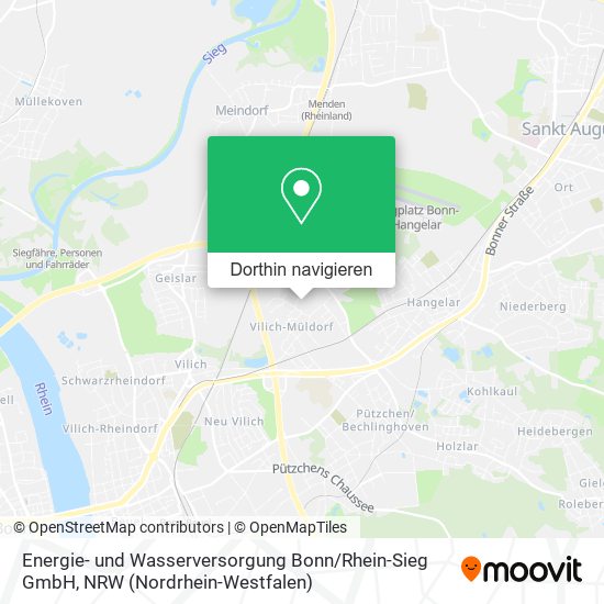 Energie- und Wasserversorgung Bonn / Rhein-Sieg GmbH Karte