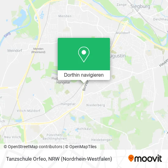 Tanzschule Orfeo Karte