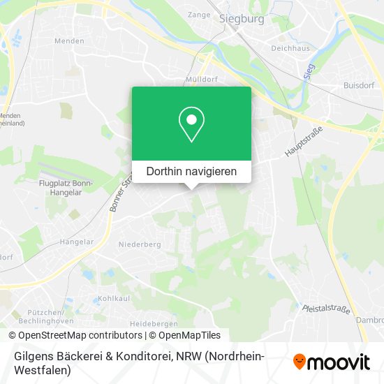 Gilgens Bäckerei & Konditorei Karte