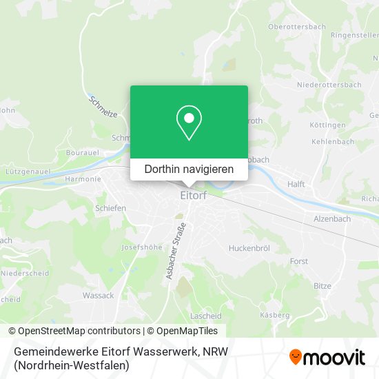 Gemeindewerke Eitorf Wasserwerk Karte