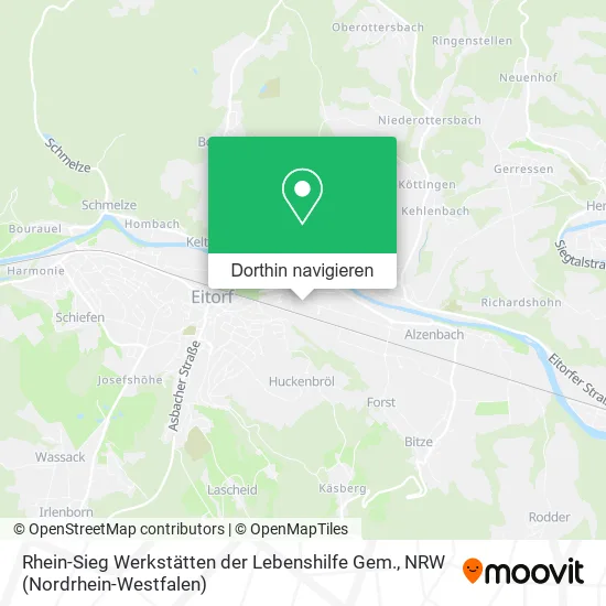 Rhein-Sieg Werkstätten der Lebenshilfe Gem. Karte