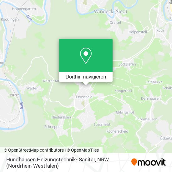 Hundhausen Heizungstechnik- Sanitär Karte