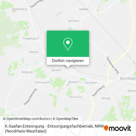 K.Saafan Entsorgung - Entsorgungsfachbetrieb Karte