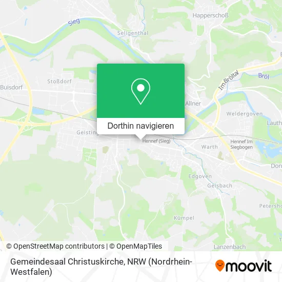 Gemeindesaal Christuskirche Karte