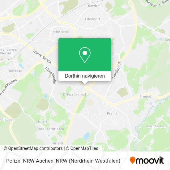 Polizei NRW Aachen Karte
