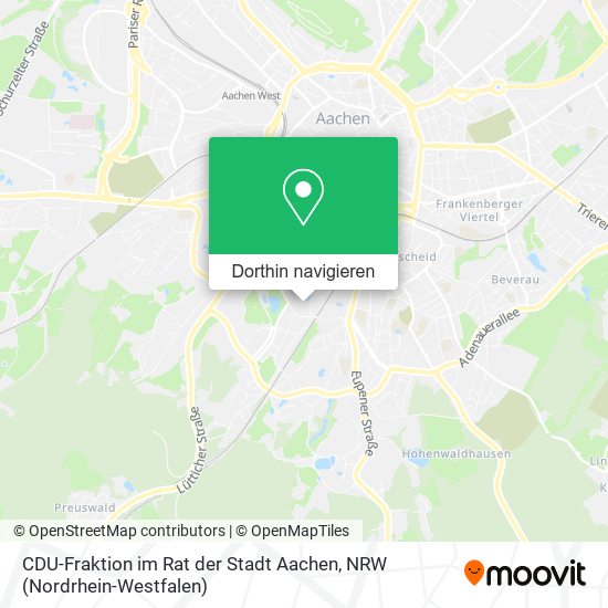 CDU-Fraktion im Rat der Stadt Aachen Karte