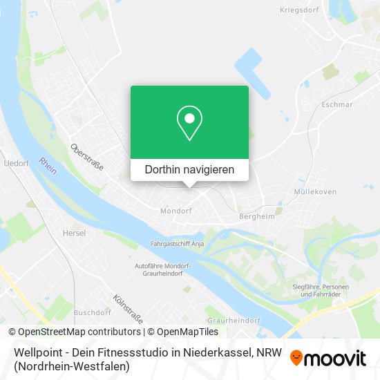 Wellpoint - Dein Fitnessstudio in Niederkassel Karte