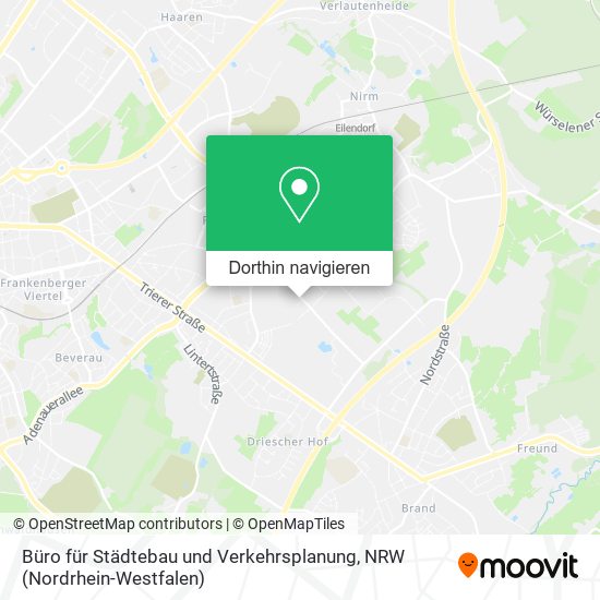 Büro für Städtebau und Verkehrsplanung Karte