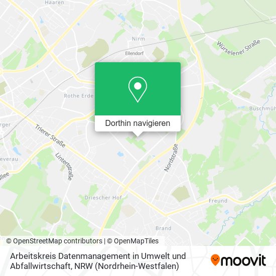 Arbeitskreis Datenmanagement in Umwelt und Abfallwirtschaft Karte