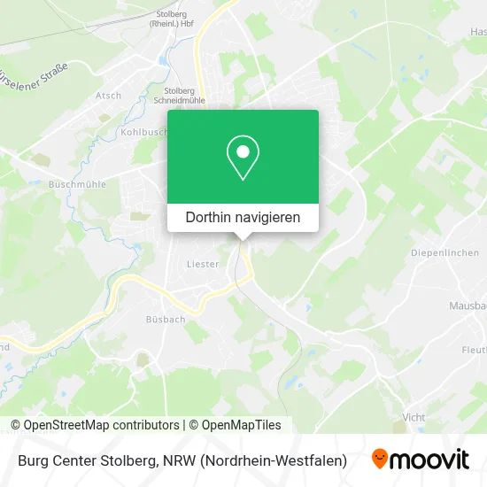 Burg Center Stolberg Karte