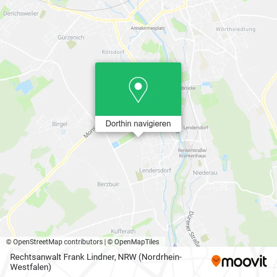 Rechtsanwalt Frank Lindner Karte