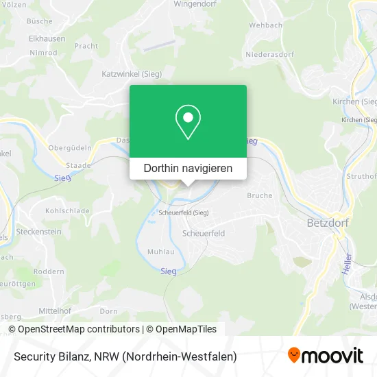 Security Bilanz Karte