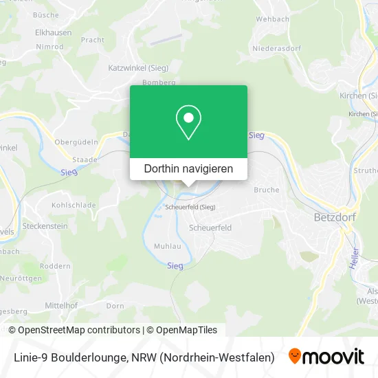 Linie-9 Boulderlounge Karte