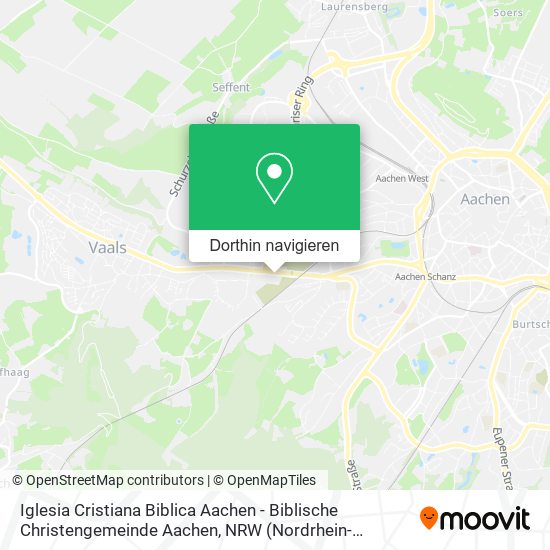 Iglesia Cristiana Biblica Aachen - Biblische Christengemeinde Aachen Karte
