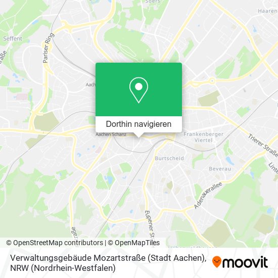 Verwaltungsgebäude Mozartstraße (Stadt Aachen) Karte