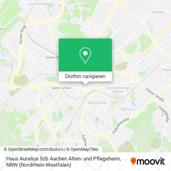 Haus Aurelius Szb Aachen Alten- und Pflegeheim Karte