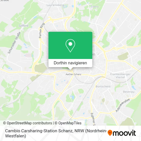 Cambio Carsharing-Station Schanz Karte