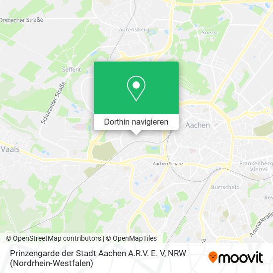 Prinzengarde der Stadt Aachen A.R.V. E. V Karte