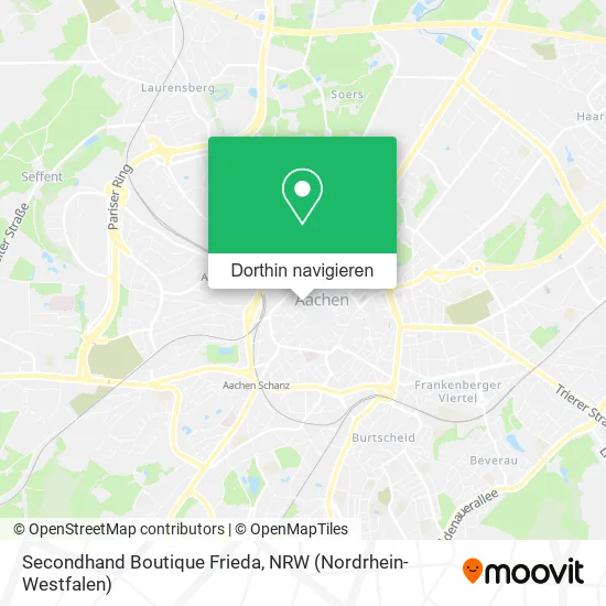 Secondhand Boutique Frieda Karte