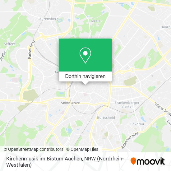 Kirchenmusik im Bistum Aachen Karte
