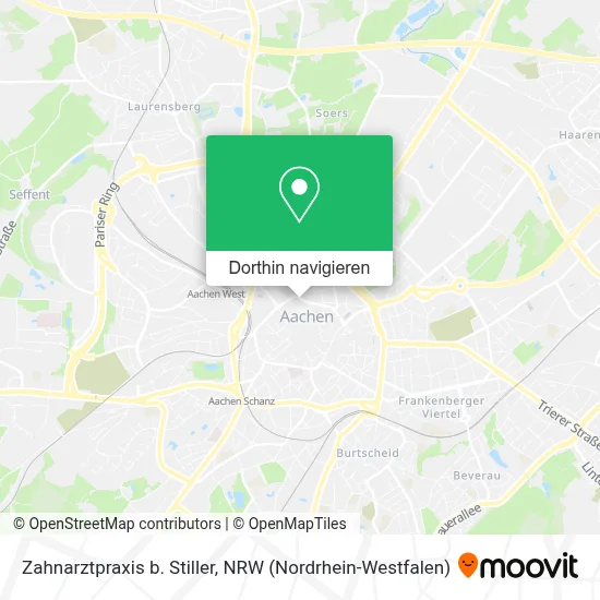 Zahnarztpraxis b. Stiller Karte