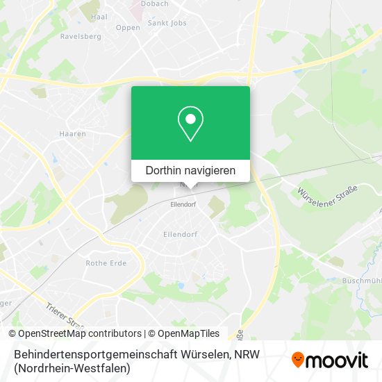Behindertensportgemeinschaft Würselen Karte