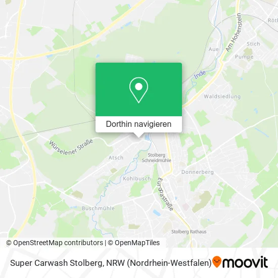 Super Carwash Stolberg Karte