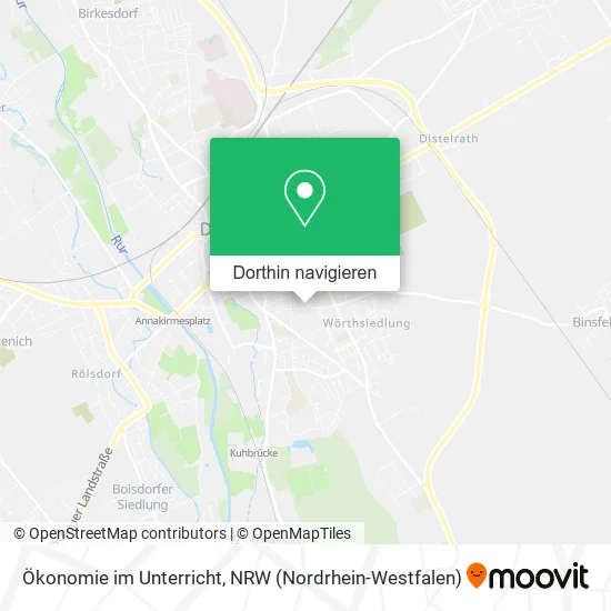 Ökonomie im Unterricht Karte