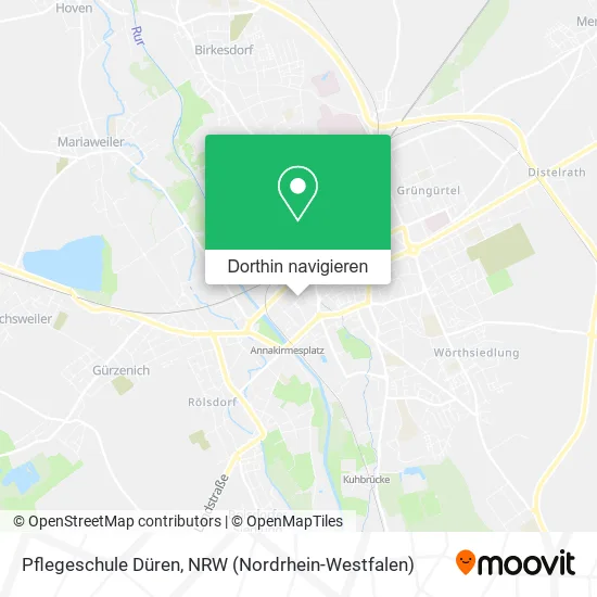 Pflegeschule Düren Karte