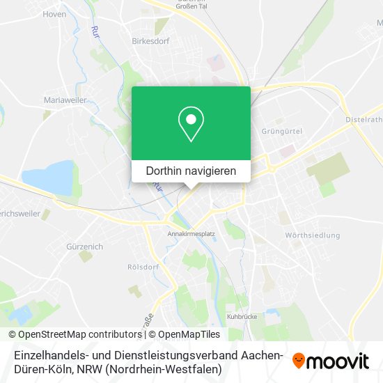 Einzelhandels- und Dienstleistungsverband Aachen-Düren-Köln Karte